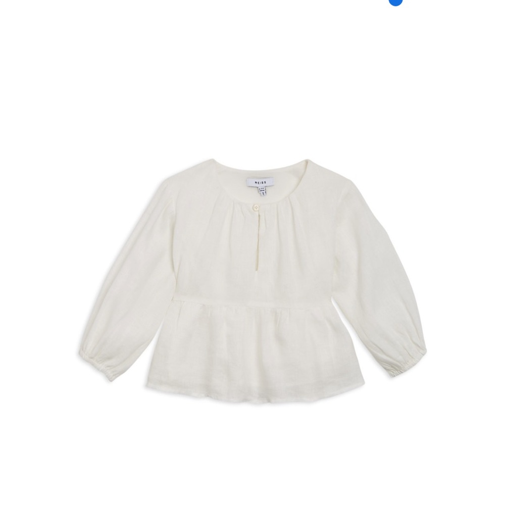 Reiss NWT Girls' Lee Puff Sleeve Blouse - 5/6